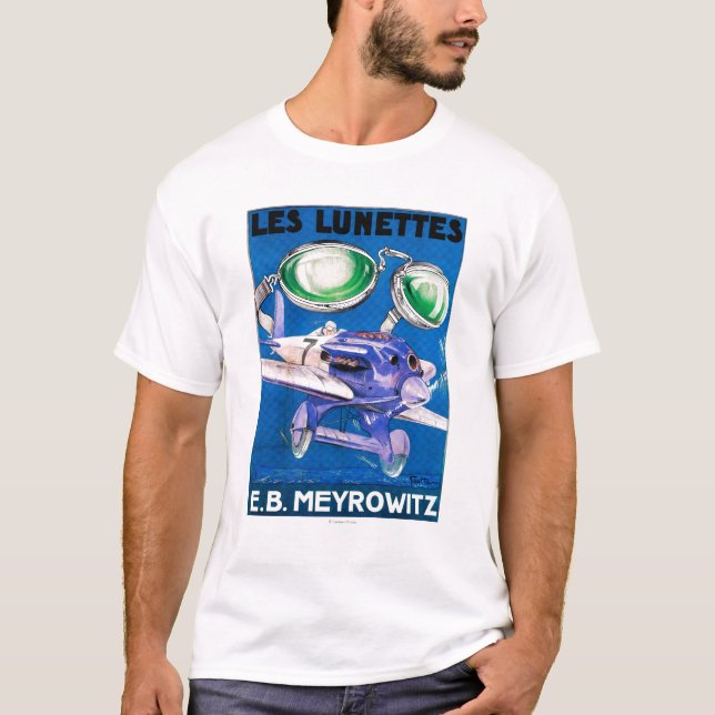 E.B. Meyrowitz Flying Goggles Advertisement T-Shirt (Front)