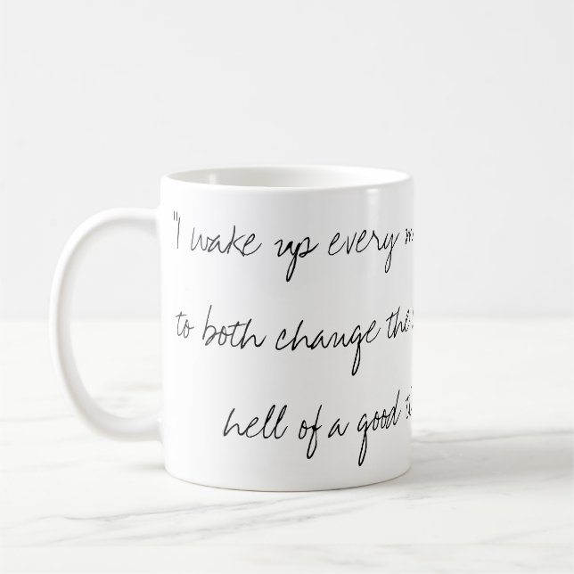 E.B. White Handwritten Quote Mug (Left)