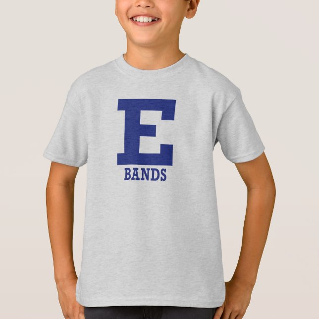 E-Bands Kid Light Gray Short Sleeve T-Shirt (Front)