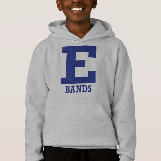 E-Bands Kids Gray Hoodie (Front)