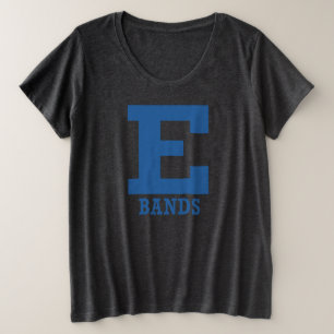 E-Bands Soft Stretch Charcoal Plus Size T-Shirt