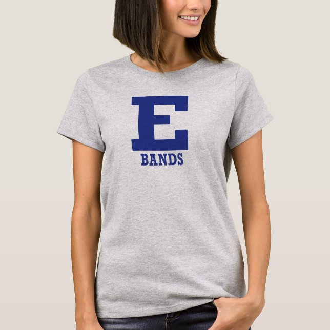 E-Bands Women's Gray Short Sleeve T-Shirt (Front)