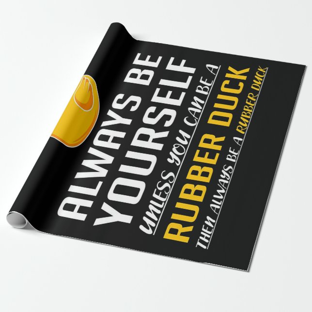 e BatMan Duck  Wrapping Paper (Unrolled)