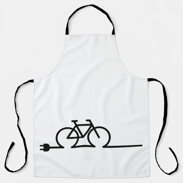 E bicycle charging point loader symbol. Acculader Apron (Front)