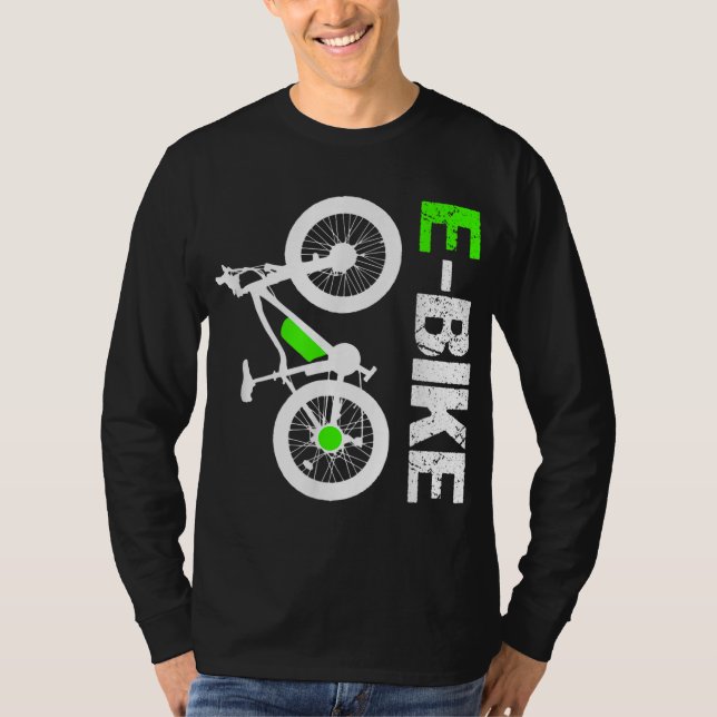 E-Bike - Cool Electric Bicycle Gift T-Shirt (Front)
