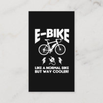 E-Bike Cycling Electric Bicycle biking Business Card