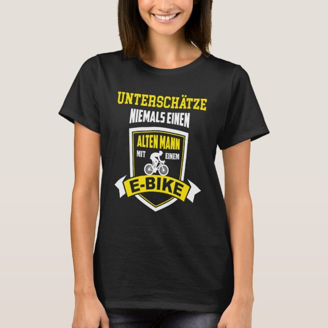 E Bike Electric Bike Ebike Bicycle Outfit T-Shirt (Front)