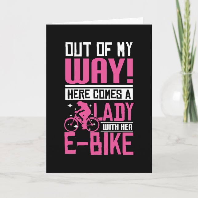 E-bike Lady Card (Front)