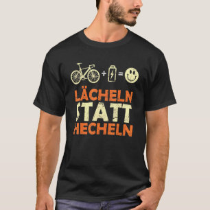 E Bike  Saying Smile Instead Of Panting Ebike Bicy T-Shirt