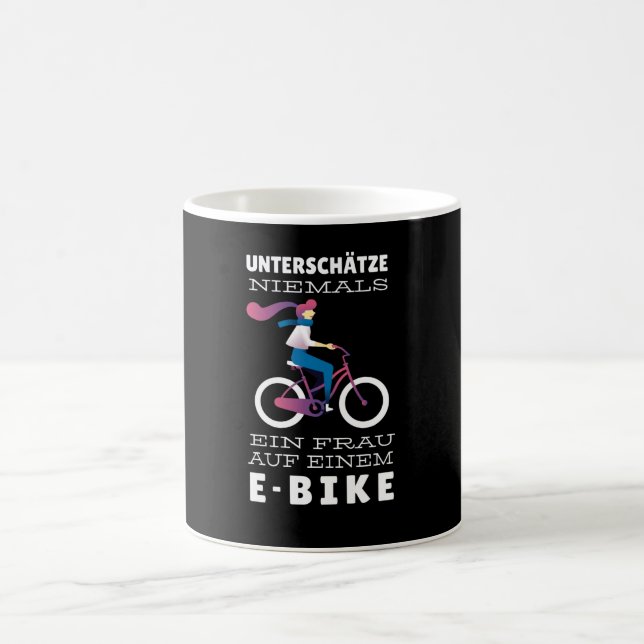 E-bike Woman Coffee Mug (Center)