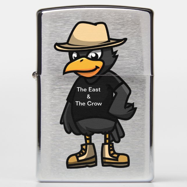 E&C Cowboy Crow Zippo Lighter (Front)