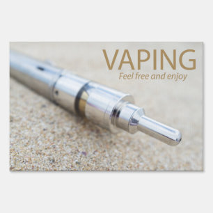 E-cig and vaping sign
