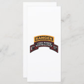 E Co 51st Infantry LRS Scroll, Ranger Tab (Front/Back)