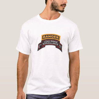 E Co 51st Infantry LRS Scroll, Ranger Tab T-Shirt