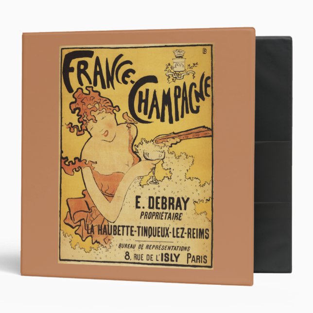 E. Debray Champagne Advertisement Poster Binder (Front/Inside)