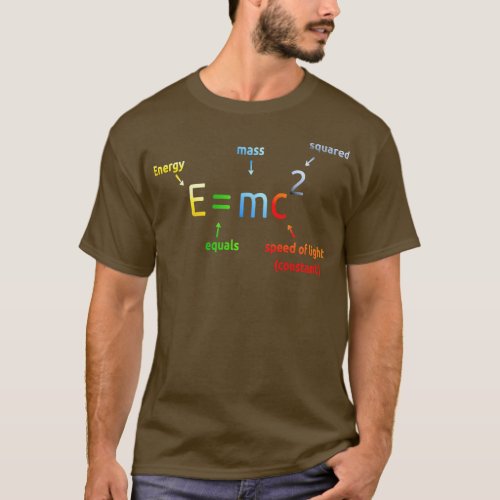 E Equals M C Squared EMC2 Science Equation Long S T_Shirt