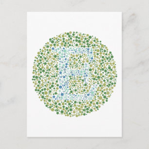 “E” Eye Test Letter Postcard