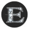 "E" Faux-"Diamond Bling" Sticker