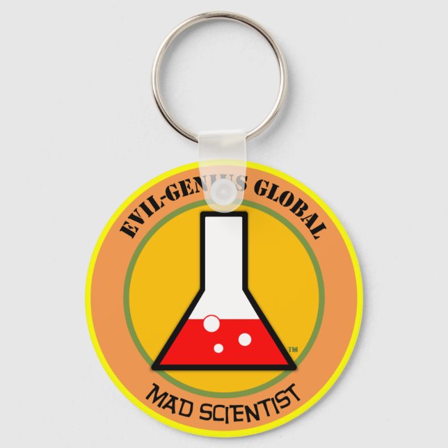 E.G.G. Mad Scientist Keychain (Front)