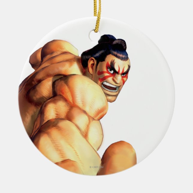 E. Honda Side Stance Ceramic Ornament (Front)