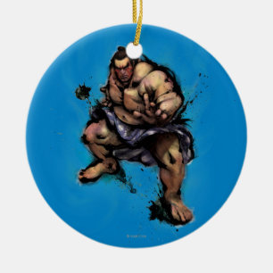 E. Honda Stance Ceramic Ornament