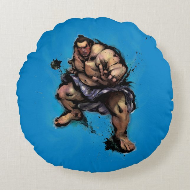 E. Honda Stance Round Pillow (Front)