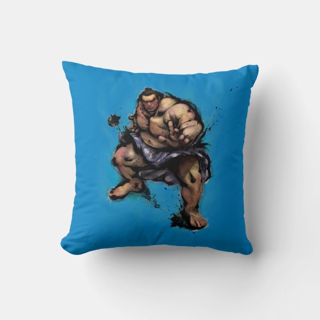 E. Honda Stance Throw Pillow (Front)