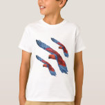 E is for Eclectus Parrot  T-Shirt<br><div class="desc">E is for Eclectus Parrot , Eclectus Parrot Bright and Exotic Tropical Bird Illustration</div>