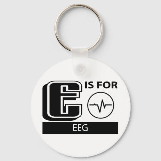 E Is For EEG Keychain