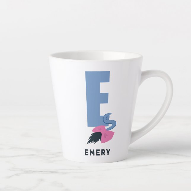 E is for Eeyore | Add Your Name Latte Mug (Right)