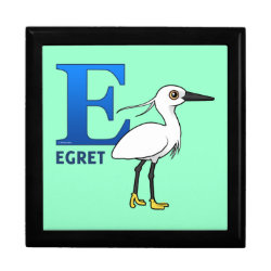 E is for Egret Large 7.125