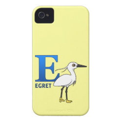 E is for Egret Case-Mate iPhone 4 Barely There Universal Case