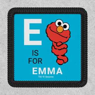 E is for Elmo   Add Your Name Patch