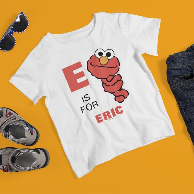 E is for Elmo | Add Your Name T-Shirt (Creator Uploaded)