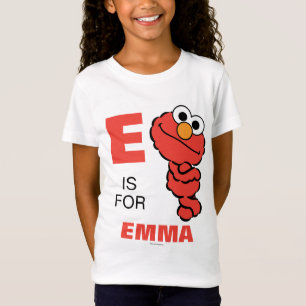 E is for Elmo Add Your Name T-Shirt