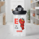 E is for Elmo | Add Your Name Water Bottle<br><div class="desc">Personalize this fun Elmo design by adding your name and first letter. © 2022 Sesame Workshop. www.sesamestreet.org</div>