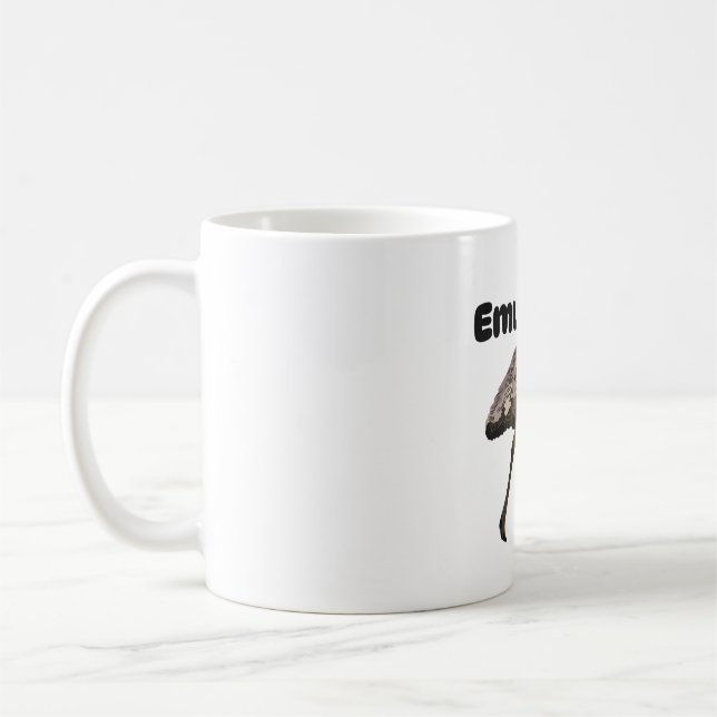 E is for Emu Coffee Mug (Left)