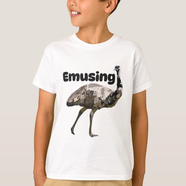 E is for Emu T-Shirt (Front)