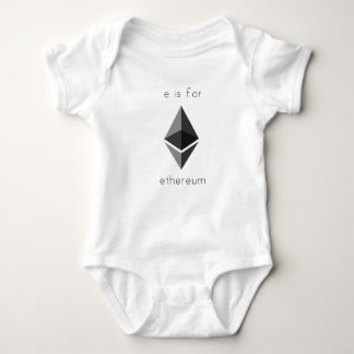 e is for Ethereum baby bodysuit