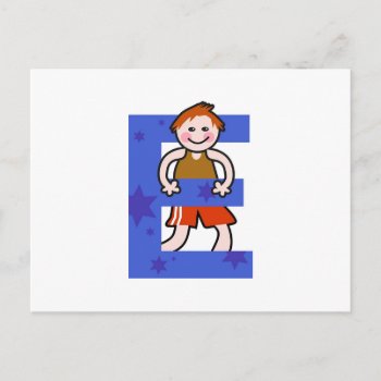 E Is For Postcard by prawny at Zazzle