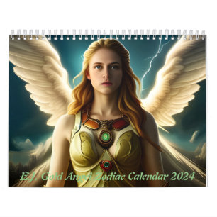 E.J. Gold Angel Zodiac Calendar 2024
