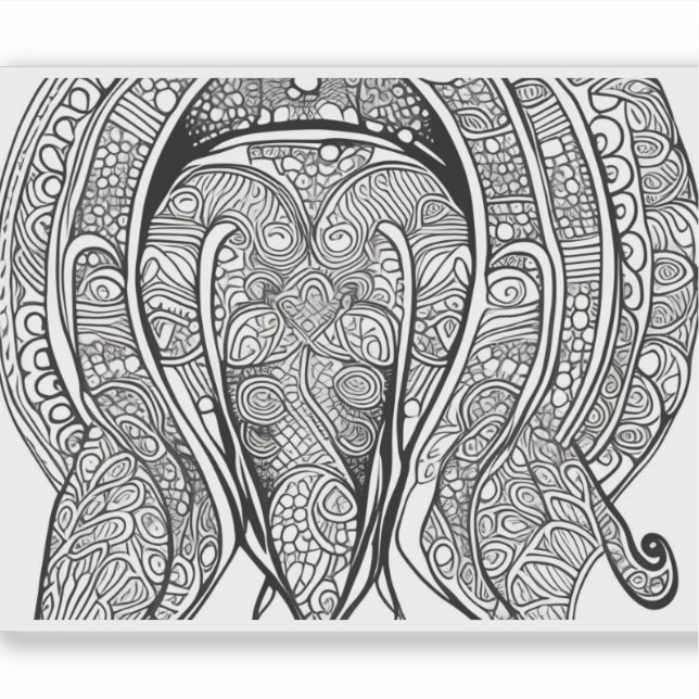 E.J. Gold Dolphin Face Removable Vinyl Sticker (Front)