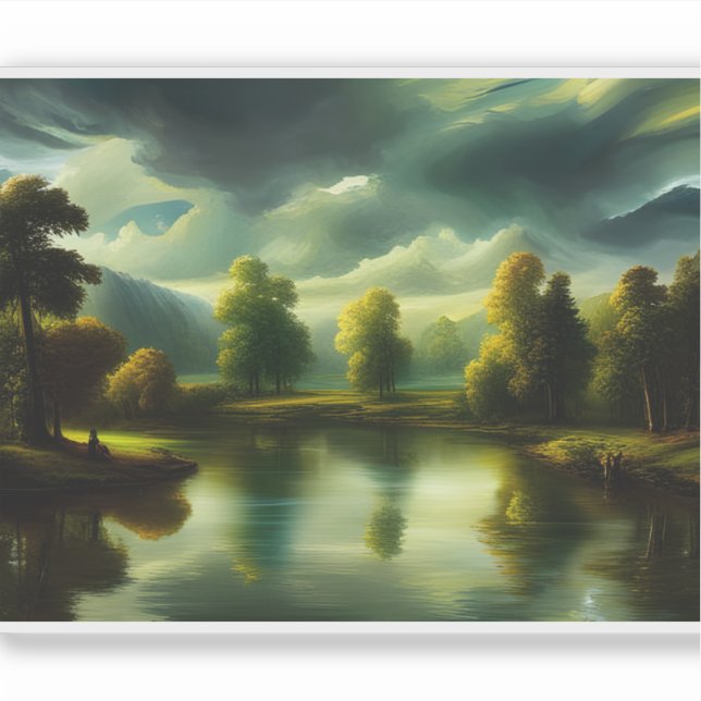 E.J. Gold Ethereal Dawn in the Countryside Vinyl Sticker (Front)