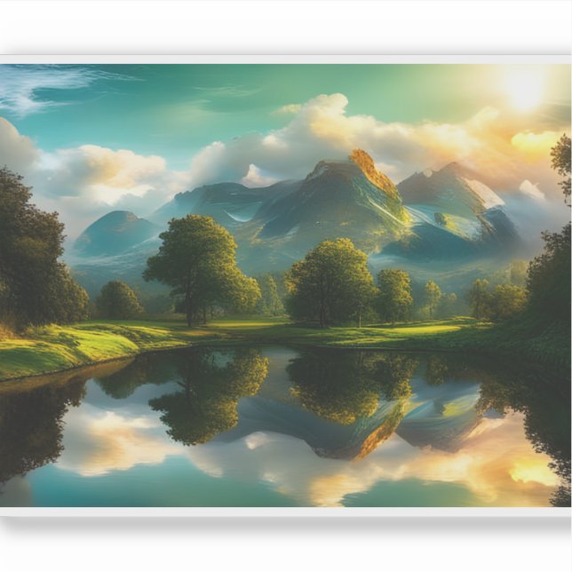 E.J. Gold Golden Fields of Bliss Removable Vinyl Sticker (Front)