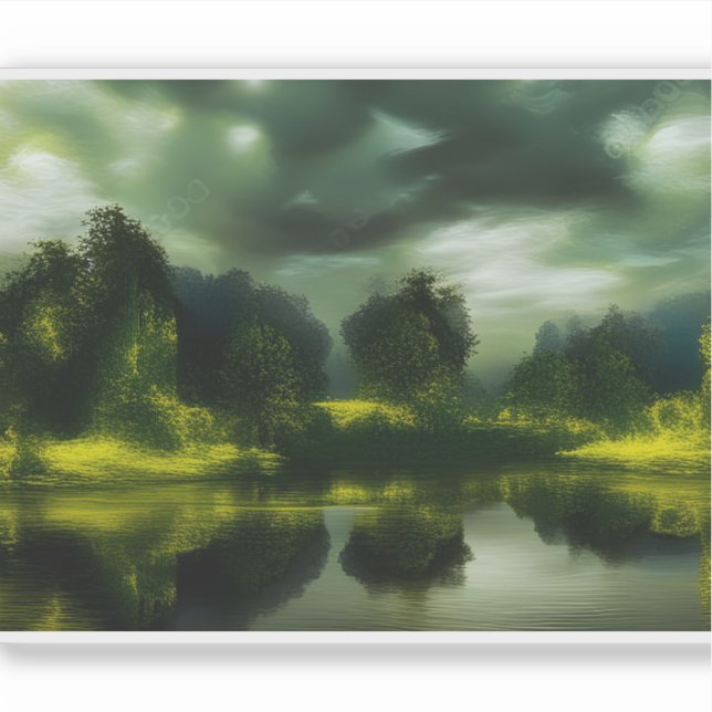 E.J. Gold Meadows of Serenity Removable Vinyl Sticker (Front)