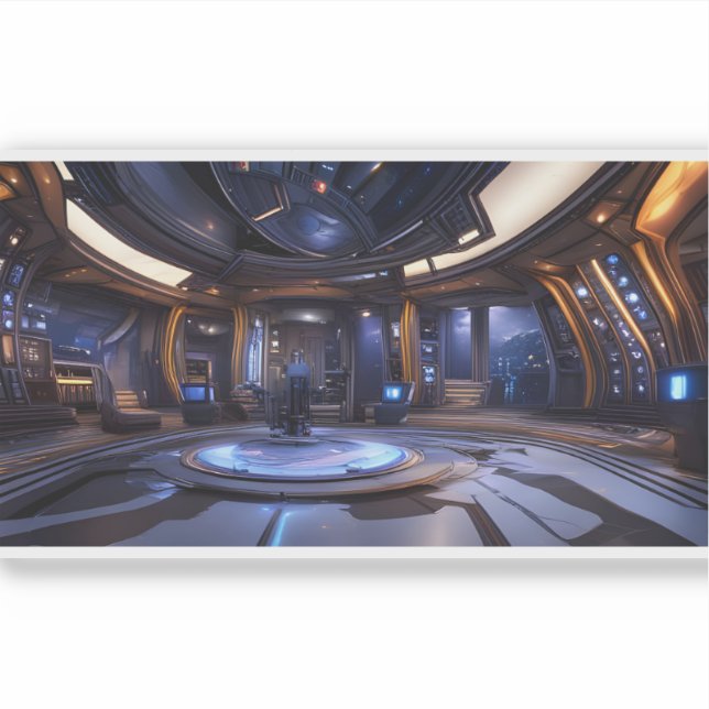 E.J. Gold Mother Ship 12 Vinyl Sticker (Front)