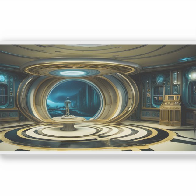 E.J. Gold Mother Ship 2 Vinyl Sticker (Front)