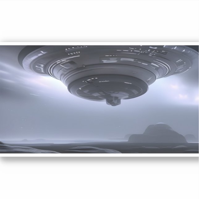 E.J. Gold Mother Ship Vinyl Sticker (Front)