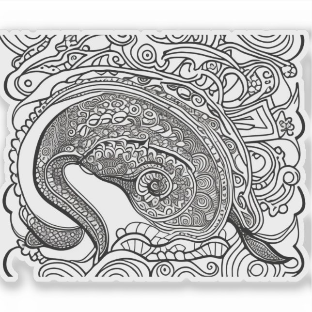 E.J. Gold Peacock Removable Vinyl Sticker (Front)