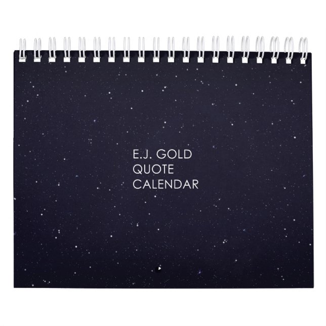 E.J Gold Quote Table Calendar (Cover)